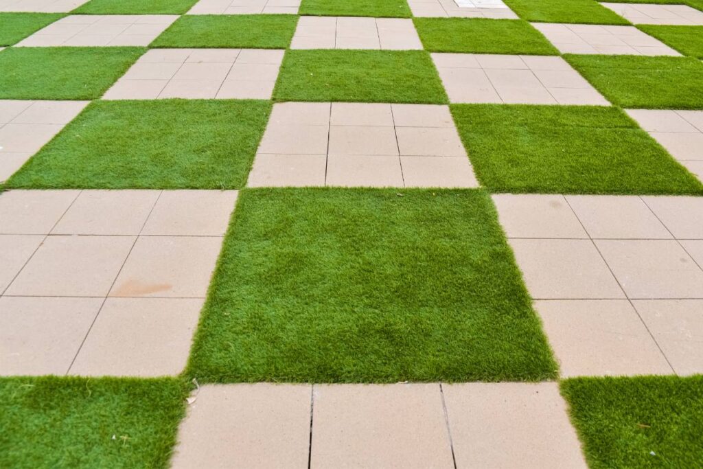 Ideas para jardín con césped artificial