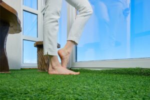 Ideas para jardín con césped artificial